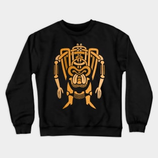 strongman has two tongues Crewneck Sweatshirt